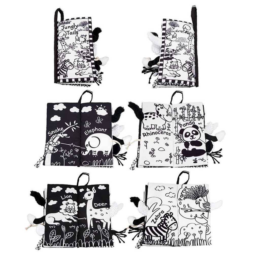 Black and White Soft Cloth Books for Babies Activity & Entertainment 