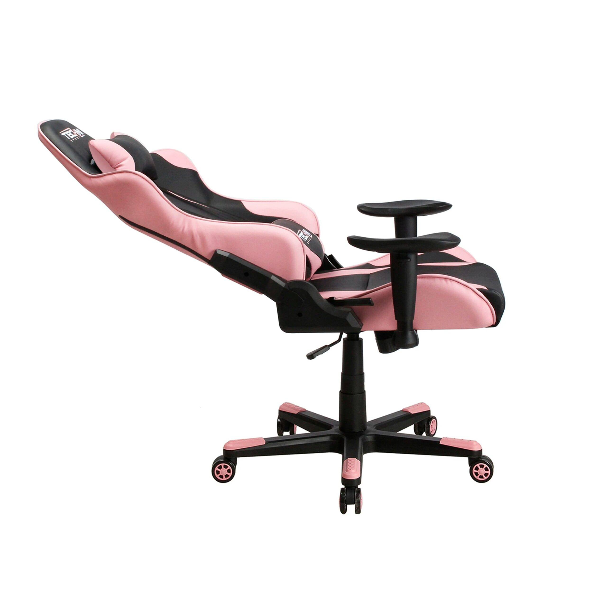 Pink High Back Racer Style Ergonomic Gaming Chair with Lumbar Support Kids’ Room Pink High Back Racer Style Ergonomic Gaming Chair with Lumbar Support Kids' Room
