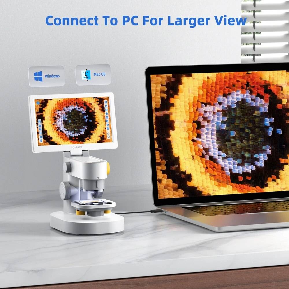 1200X Touchscreen Digital Microscope with Triple Camera STEM & Learning 1200X Touchscreen Digital Microscope with Triple Camera STEM & Learning