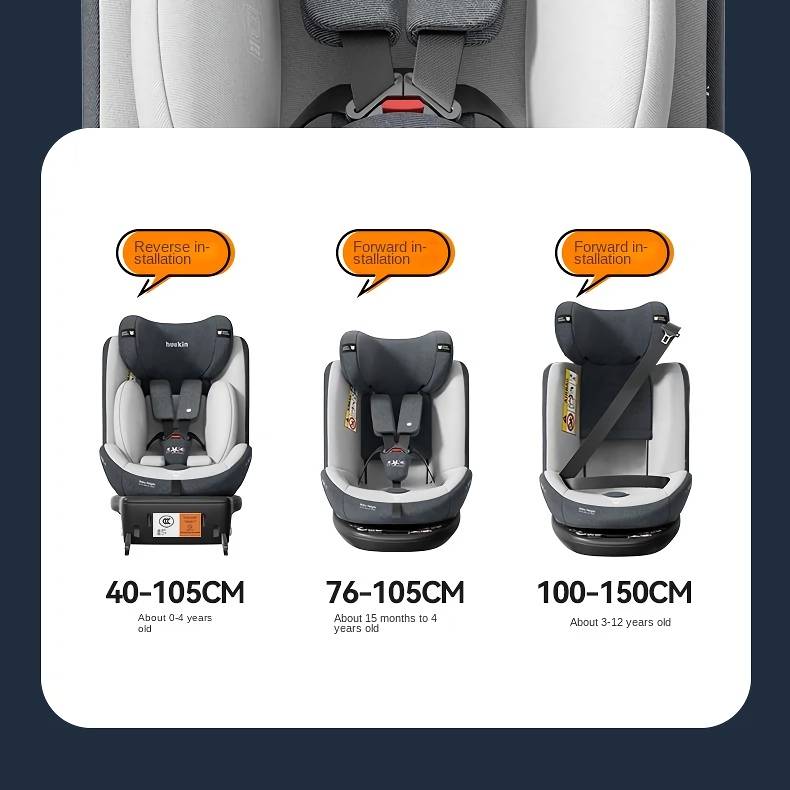 360° Rotatable Child Safety Car Seat Baby Travel Gear Color : Grey|Red|Blue 360° Rotatable Child Safety Car Seat Baby Travel Gear
