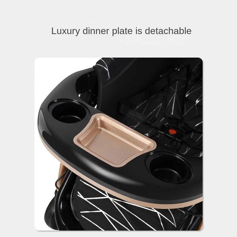 4-in-1 Versatile Baby Stroller for Newborns & Toddlers Baby Travel Gear Color : Black-Silver|Black|Khaki|Blue 4-in-1 Versatile Baby Stroller for Newborns & Toddlers Baby Travel Gear