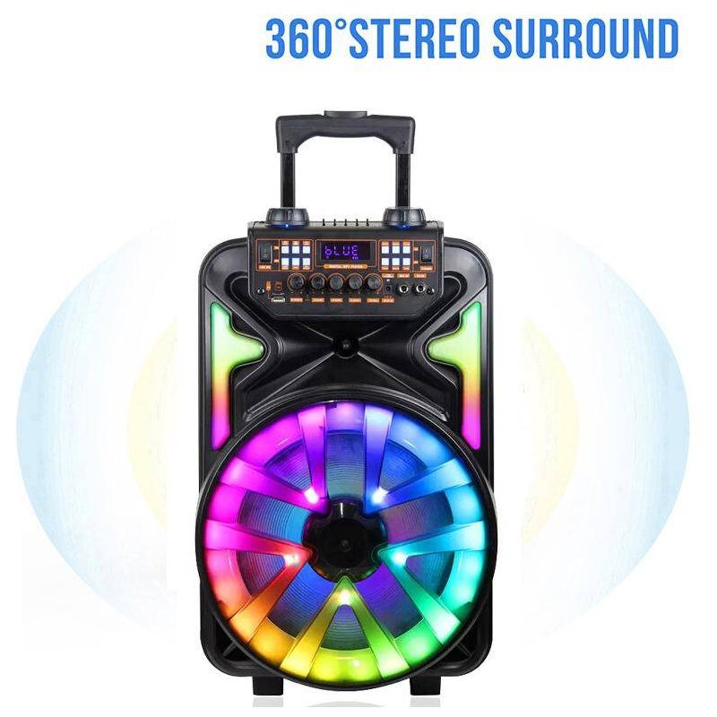 8000W Peak Power Outdoor Trolley Party Speaker Teens’ Must-Haves Size : 12 inch 8000W Peak Power Outdoor Trolley Party Speaker Teens' Must-Haves