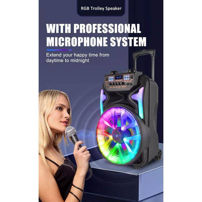8000W Peak Power Outdoor Trolley Party Speaker Teens’ Must-Haves Size : 12 inch 8000W Peak Power Outdoor Trolley Party Speaker Teens' Must-Haves