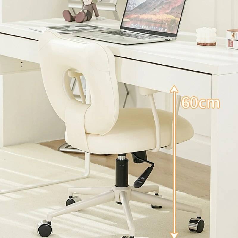 Adjustable Ergonomic Swivel Office Chair with Backrest & Armrests Kids’ Room Color : White Adjustable Ergonomic Swivel Office Chair with Backrest & Armrests Kids' Room