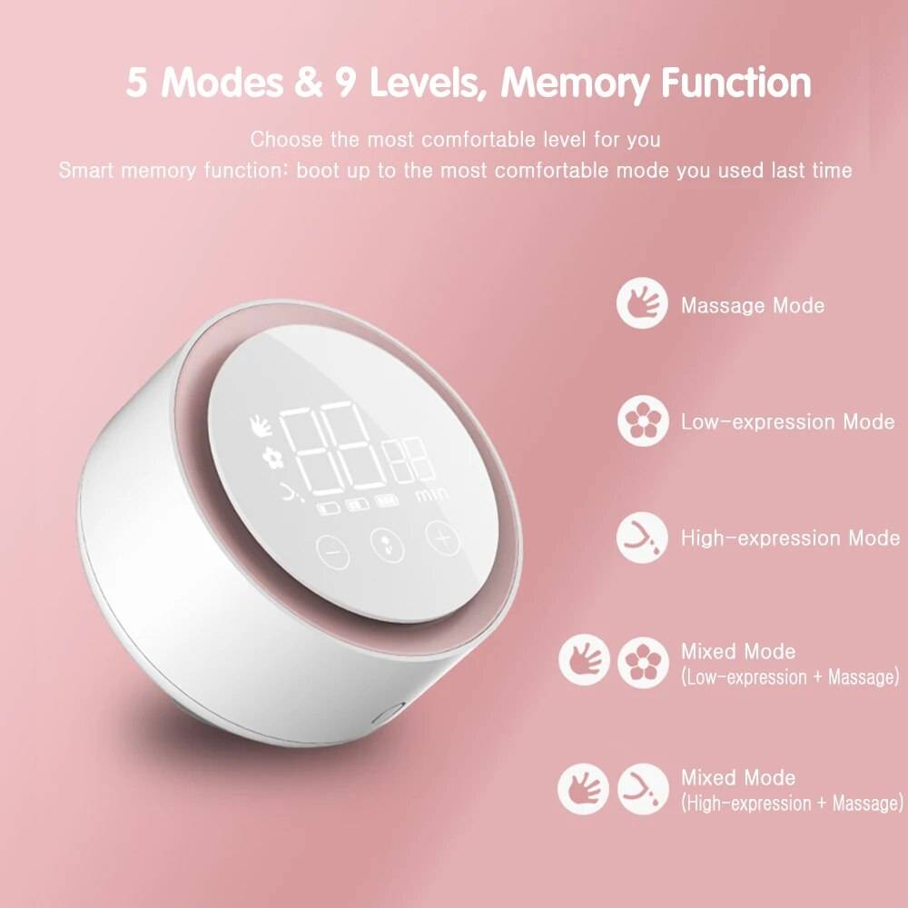 Automatic Double Electric Breast Pump with Night Light & BPA-Free Design Baby Care Color : White Automatic Double Electric Breast Pump with Night Light & BPA-Free Design Baby Care