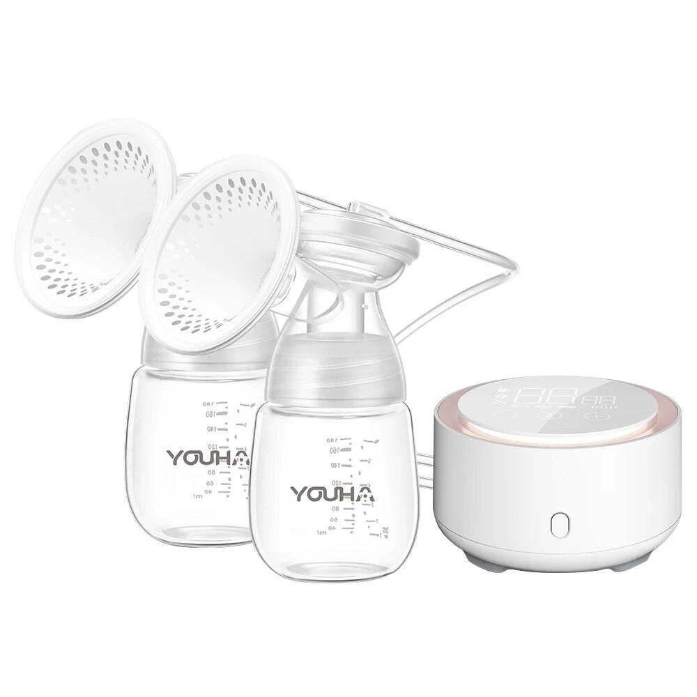 Automatic Double Electric Breast Pump with Night Light & BPA-Free Design Baby Care Color: White Automatic Double Electric Breast Pump with Night Light & BPA-Free Design Baby Care Color: White