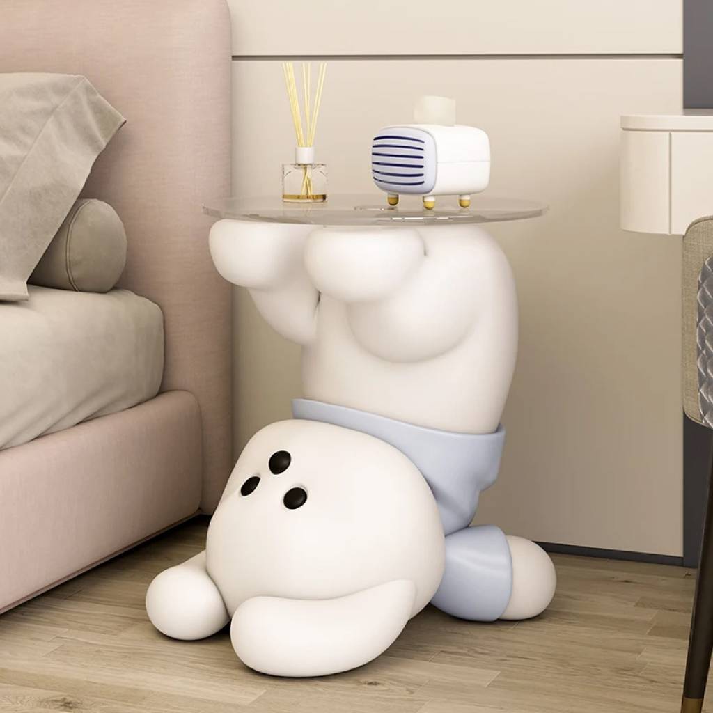 Chic Nordic Dog Coffee Table Kids’ Room Color : Blue|Yellow Chic Nordic Dog Coffee Table Kids' Room