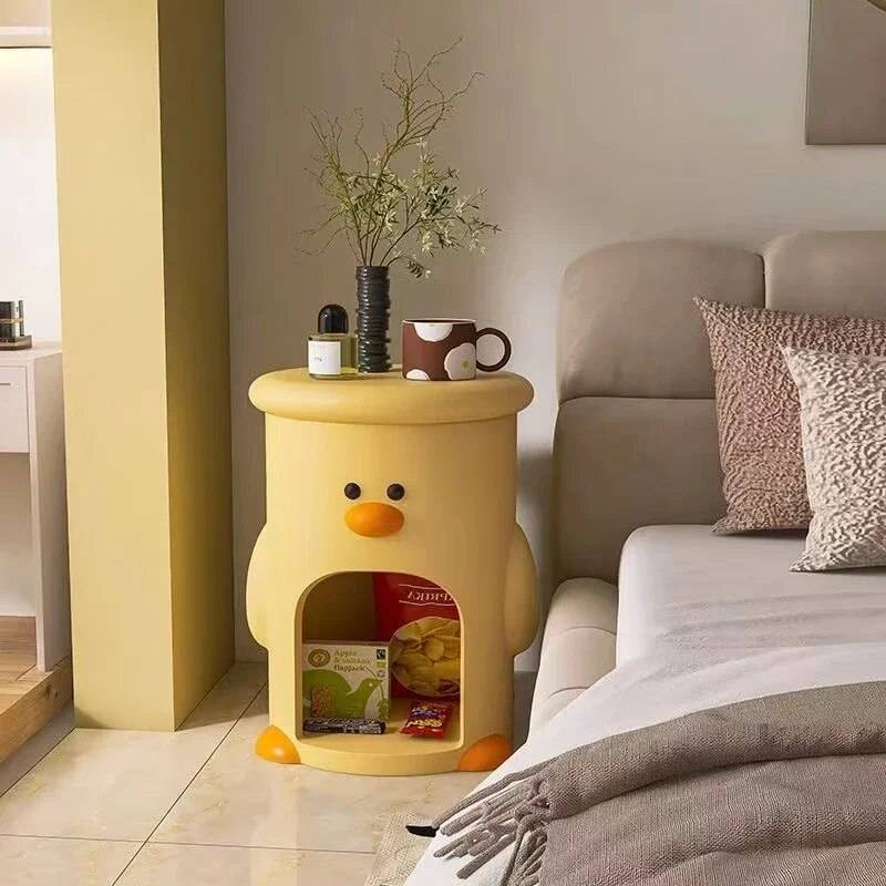 Cute Duck Resin Table for Living Room & Bedroom Decor Kids’ Room Model : Duck Table|Duck Table with Sensor Light Cute Duck Resin Table for Living Room & Bedroom Decor Kids' Room