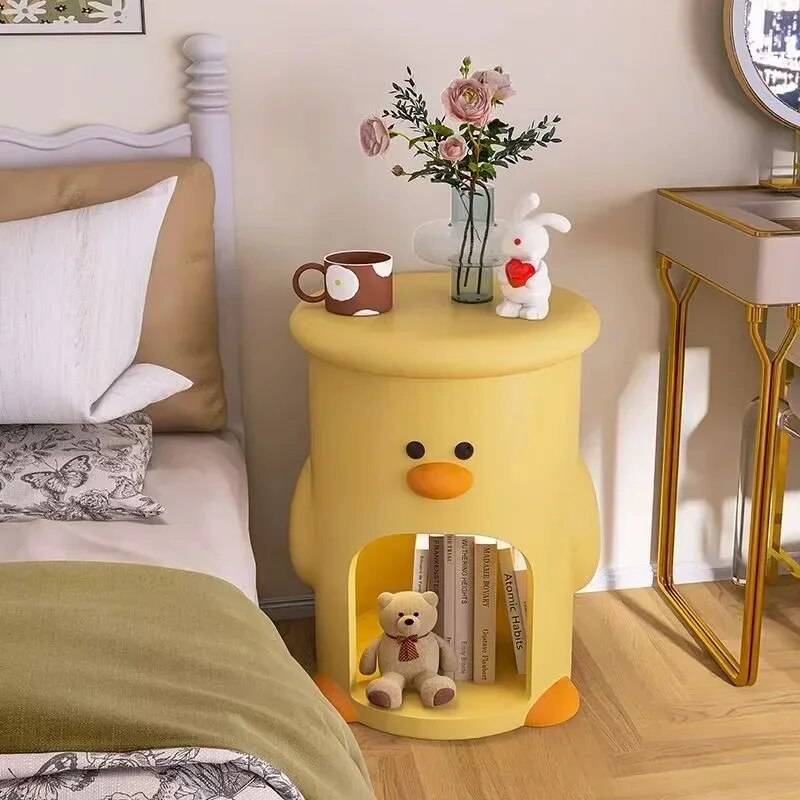 Cute Duck Resin Table for Living Room & Bedroom Decor Kids’ Room Model : Duck Table|Duck Table with Sensor Light Cute Duck Resin Table for Living Room & Bedroom Decor Kids' Room