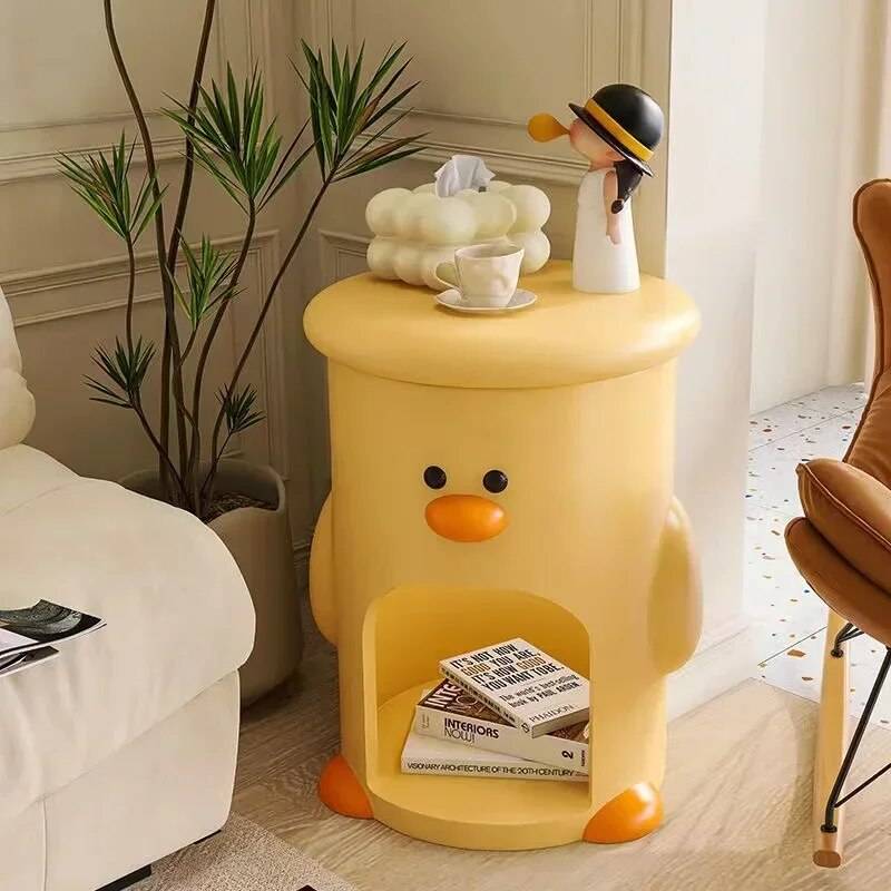 Cute Duck Resin Table for Living Room & Bedroom Decor Kids’ Room Model : Duck Table|Duck Table with Sensor Light Cute Duck Resin Table for Living Room & Bedroom Decor Kids' Room