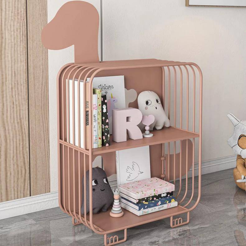 Cute Metal Children’s Bookshelf Kids’ Room Color : Pink 1|Green 1|White 1|Pink 2|Green 2|White 2 Cute Metal Children's Bookshelf Kids' Room