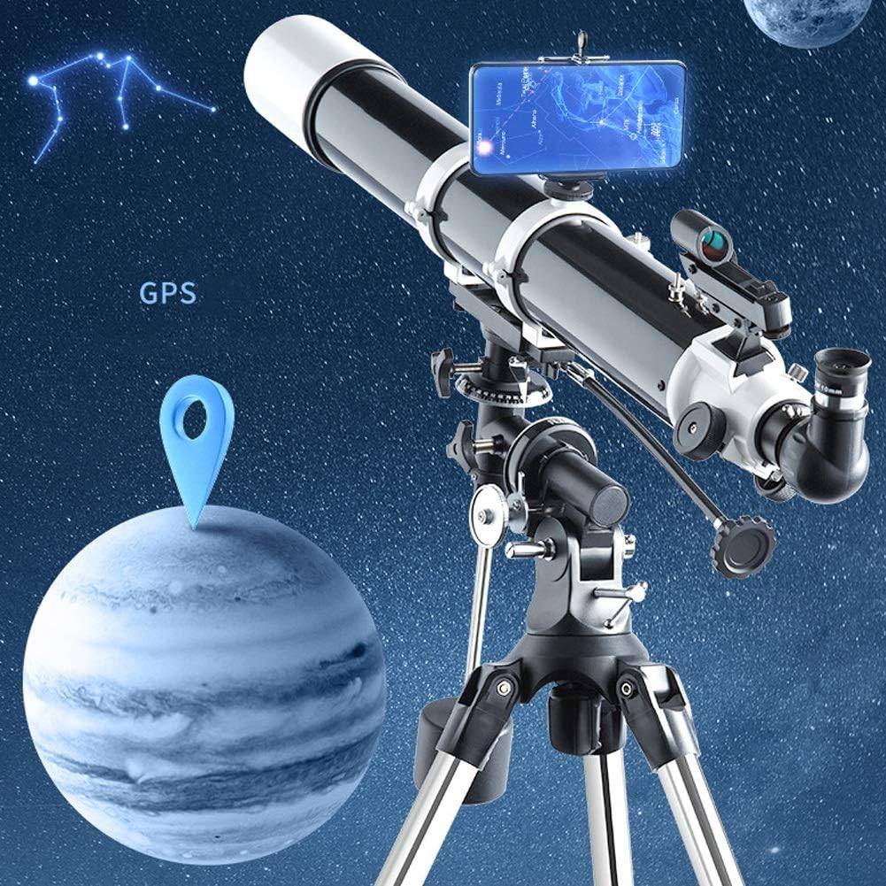 Deluxe 80DX Astronomical Telescope with EQ2 Mount & Steel Tripod – High Power Stargazing Scope STEM & Learning Deluxe 80DX Astronomical Telescope with EQ2 Mount & Steel Tripod - High Power Stargazing Scope STEM & Learning
