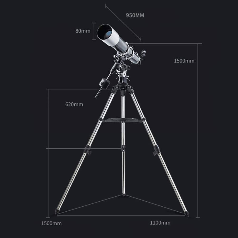 Deluxe 80DX Astronomical Telescope with EQ2 Mount & Steel Tripod – High Power Stargazing Scope STEM & Learning Deluxe 80DX Astronomical Telescope with EQ2 Mount & Steel Tripod - High Power Stargazing Scope STEM & Learning