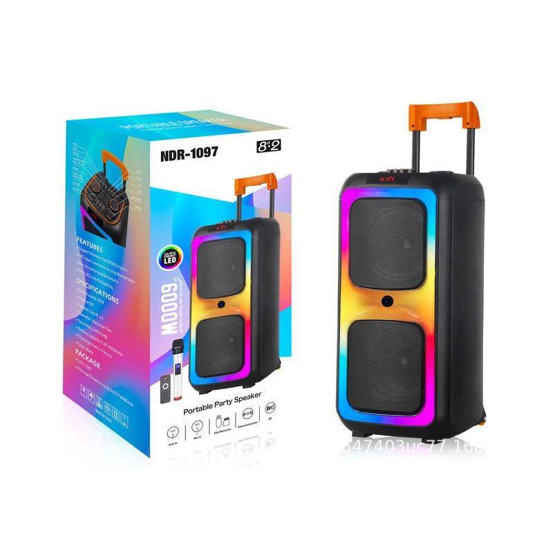Dual 8-Inch Bluetooth Karaoke Speaker System Teens’ Must-Haves Color : Black Dual 8-Inch Bluetooth Karaoke Speaker System Teens' Must-Haves