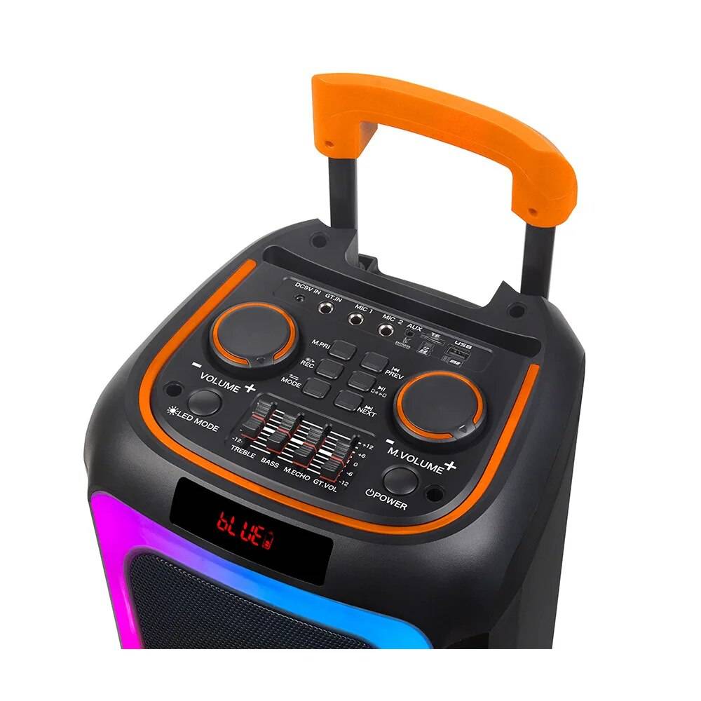 Dual 8-Inch Bluetooth Karaoke Speaker System Teens’ Must-Haves Color : Black Dual 8-Inch Bluetooth Karaoke Speaker System Teens' Must-Haves