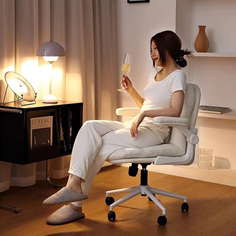 Ergonomic White Gaming & Office Chair – Comfy Swivel Recliner with Rollers Kids’ Room Style : Plush|Leather Ergonomic White Gaming & Office Chair - Comfy Swivel Recliner with Rollers Kids' Room