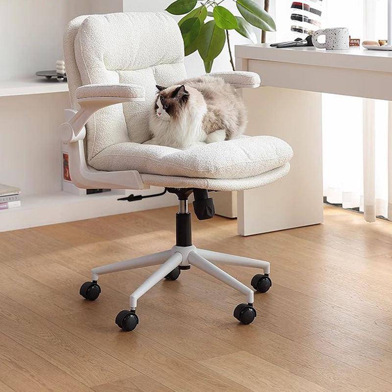 Ergonomic White Gaming & Office Chair – Comfy Swivel Recliner with Rollers Kids’ Room Style : Plush|Leather Ergonomic White Gaming & Office Chair - Comfy Swivel Recliner with Rollers Kids' Room