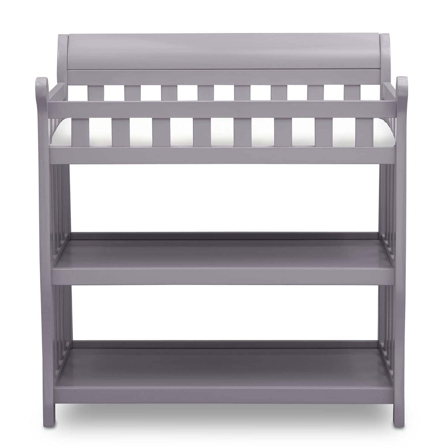 Grey Eclipse Baby Changing Table with Safety Pad & Storage Kids’ Room Grey Eclipse Baby Changing Table with Safety Pad & Storage Kids' Room