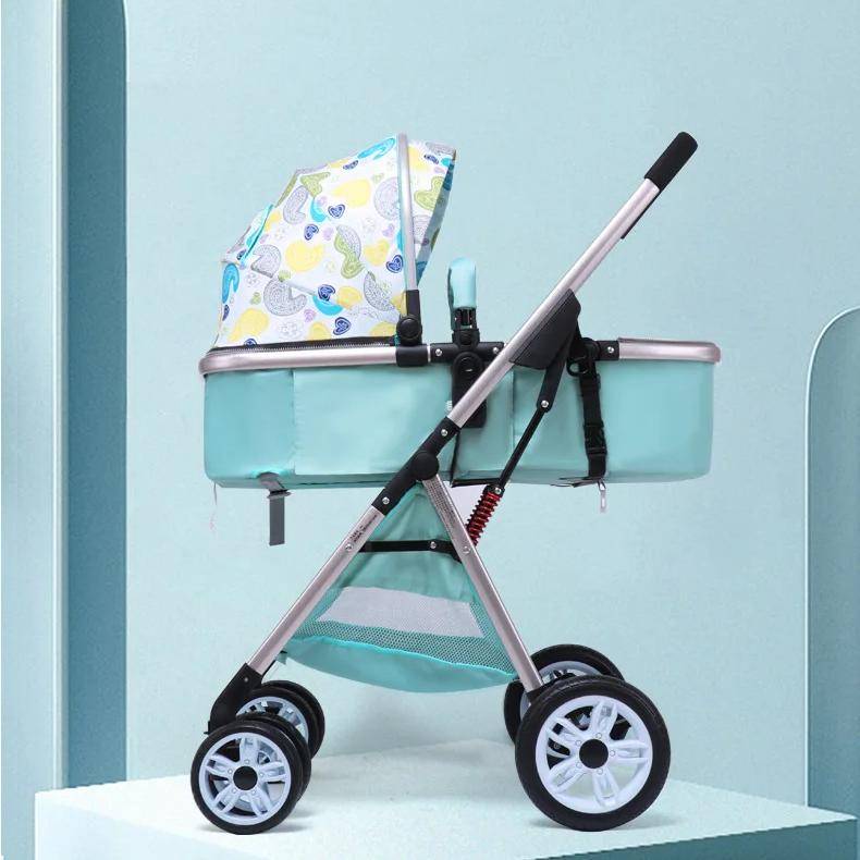 High Landscape Twin Stroller Baby Travel Gear Color : Paisley |Starry Sky|Mint Green|Blue|Rose Red|Sky Blue|Purple|Rose Red/Blue High Landscape Twin Stroller Baby Travel Gear