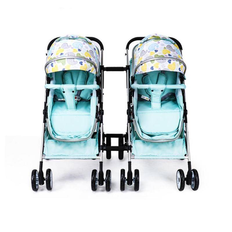 High Landscape Twin Stroller Baby Travel Gear Color : Paisley |Starry Sky|Mint Green|Blue|Rose Red|Sky Blue|Purple|Rose Red/Blue High Landscape Twin Stroller Baby Travel Gear