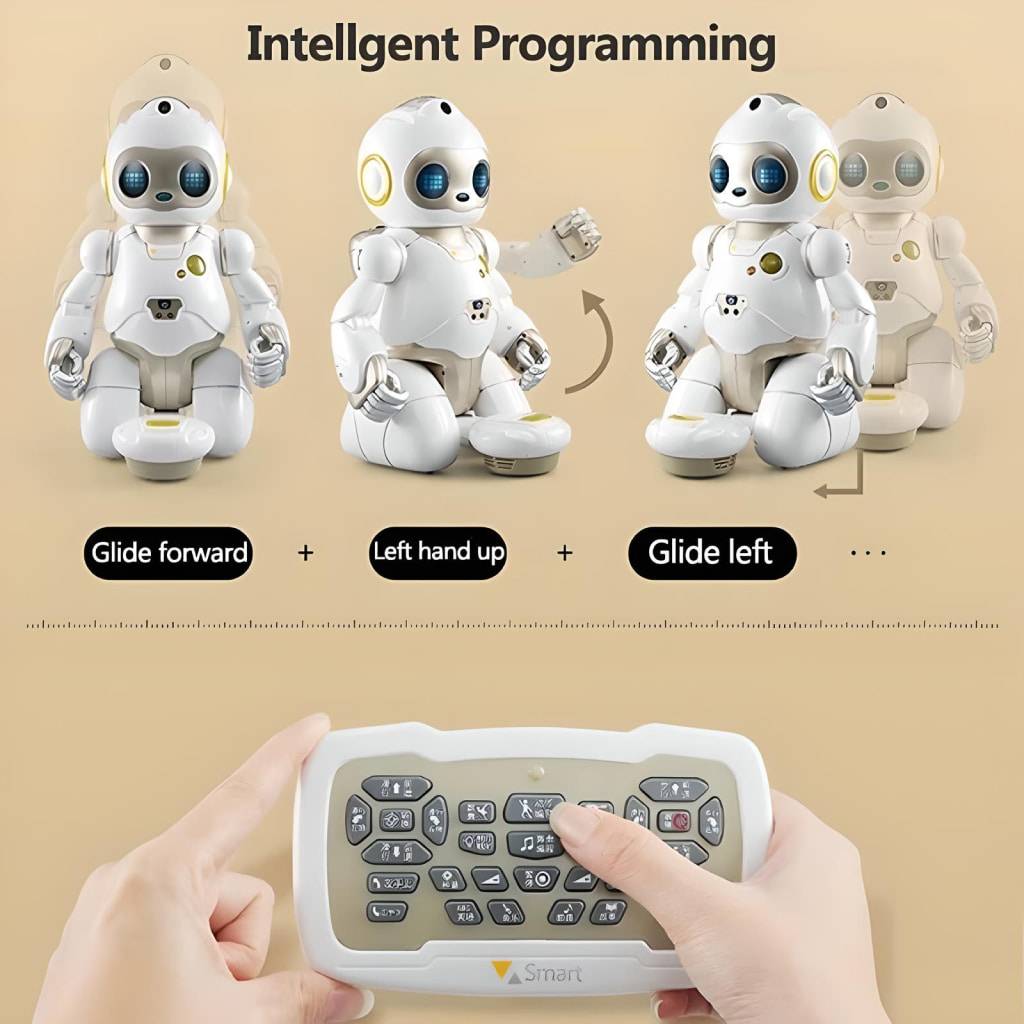 Interactive Smart Sweeping Robot with Singing, Dancing, and Storytelling Features Activity & Entertainment Color : White Interactive Smart Sweeping Robot with Singing, Dancing, and Storytelling Features Activity & Entertainment