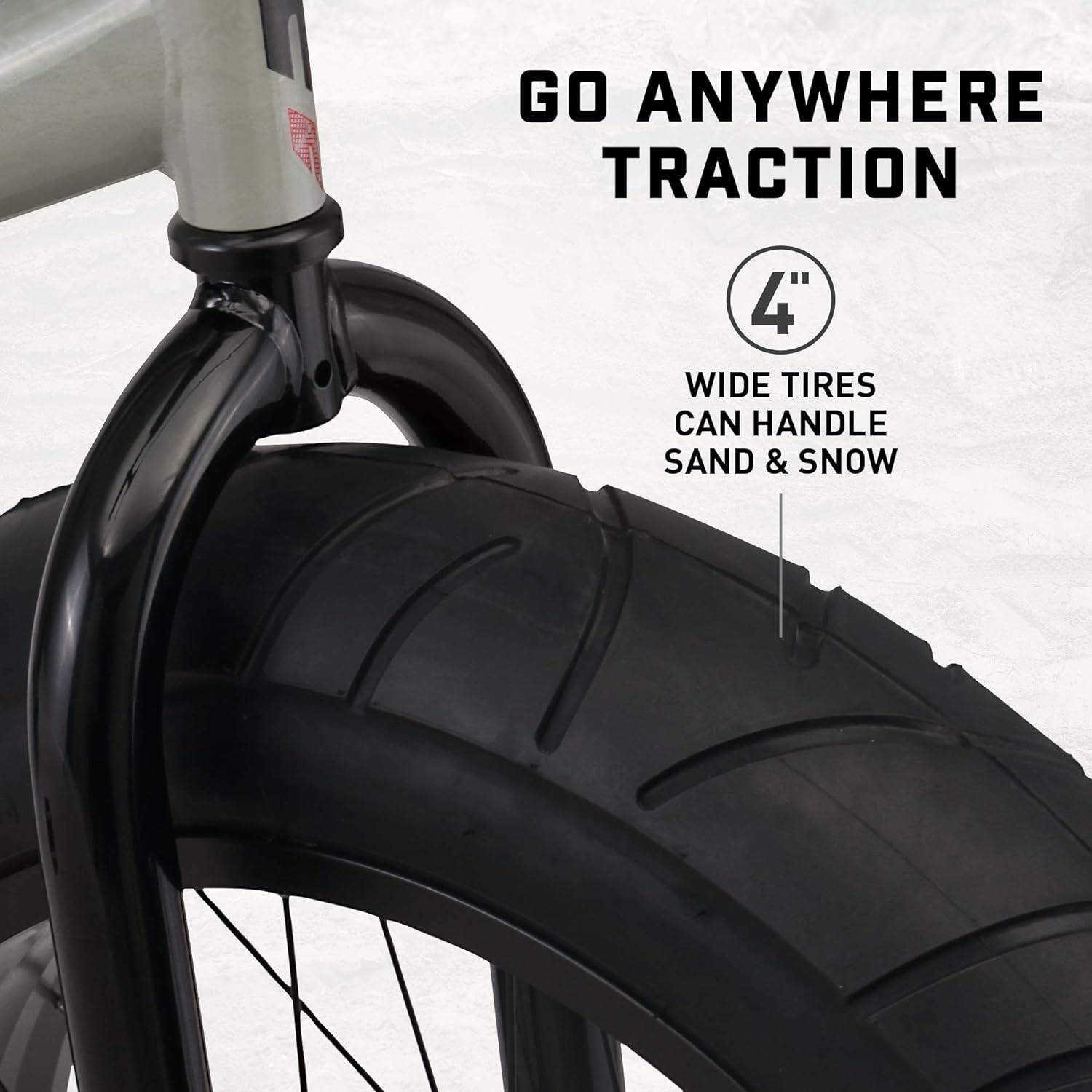 Kids Fat Tire Mountain Bike – 20-Inch Wheels, Single Speed, Steel Frame Activity & Entertainment Kids Fat Tire Mountain Bike - 20-Inch Wheels, Single Speed, Steel Frame Activity & Entertainment