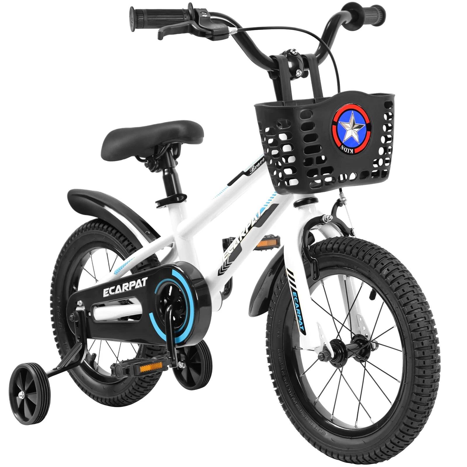 Kids Freestyle Bicycle 14″/16″ with Training Wheels, Bell, Basket, and Fender – Safe and Fun Cycling for 3-12 Years Old Activity & Entertainment Kids Freestyle Bicycle 14