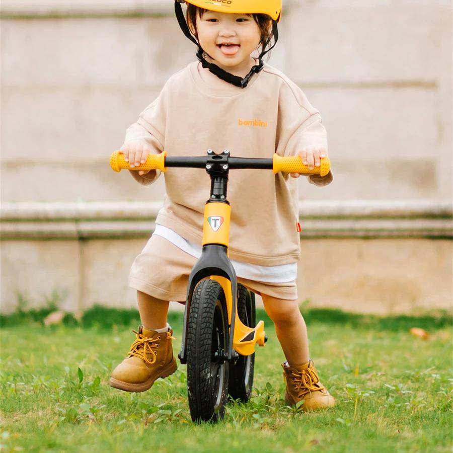 Lightweight Balance Training Bike for Toddlers 2-5 Years – Adjustable, No Pedal Design in Ultra Cool Colors Activity & Entertainment Style : Mocha|Yellow Lightweight Balance Training Bike for Toddlers 2-5 Years - Adjustable, No Pedal Design in Ultra Cool Colors Activity & Entertainment