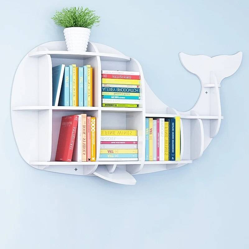Minimalist Nordic Cute Whale Wall-Mounted Bookshelf for Kids Room & Living Room Kids’ Room Color : Yellow 108×56 cm|Pink 108×56 cm|Blue 108×56 cm|Green 108×56 cm|Beige 108×56 cm|Brown 108×56 cm|Yellow 160×83 cm|Yellow 76×39 cm|Brown 160×83 cm|Pink 160×83 cm|Green 160×83 cm|Green 76×39 cm|Beige 160×83 cm|Blue 160×83 cm|Blue 76×39 cm|Pink 76×39 cm|Brown 76×39 cm|Beige 76×39 cm Minimalist Nordic Cute Whale Wall-Mounted Bookshelf for Kids Room & Living Room Kids' Room