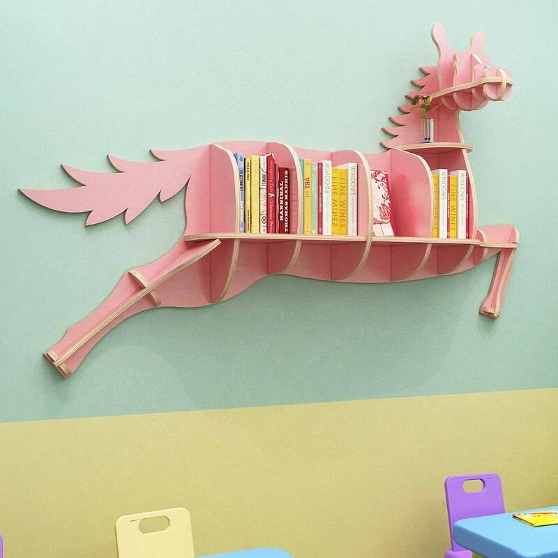 Minimalist Nordic Style Wooden Bookshelf – Cute Wall Shelves for Kids Room & Living Room Kids’ Room Color : Yellow 100x65cm|Pink 100x65cm|Blue 100x65cm|Green 100x65cm|White 100x65cm|Black 100x65cm|Yellow 142x93cm|Pink 200x131cm|Black 142x93cm|Pink 142x93cm|Green 142x93cm|Green 200x131cm|White 142x93cm|Blue 142x93cm|Yellow 200x131cm|Blue 200x131cm|Black 200x131cm|White 200x131cm Minimalist Nordic Style Wooden Bookshelf - Cute Wall Shelves for Kids Room & Living Room Kids' Room