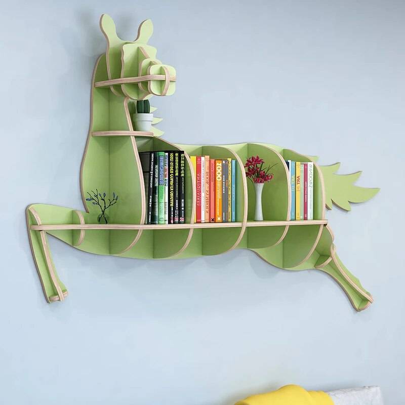 Minimalist Nordic Style Wooden Bookshelf – Cute Wall Shelves for Kids Room & Living Room Kids’ Room Color : Yellow 100x65cm|Pink 100x65cm|Blue 100x65cm|Green 100x65cm|White 100x65cm|Black 100x65cm|Yellow 142x93cm|Pink 200x131cm|Black 142x93cm|Pink 142x93cm|Green 142x93cm|Green 200x131cm|White 142x93cm|Blue 142x93cm|Yellow 200x131cm|Blue 200x131cm|Black 200x131cm|White 200x131cm Minimalist Nordic Style Wooden Bookshelf - Cute Wall Shelves for Kids Room & Living Room Kids' Room