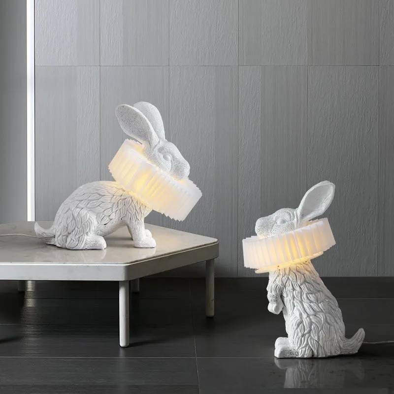 Modern Cartoon Rabbit LED Table Lamp for Kids Bedroom & Study Room Kids’ Room Style : Sitting|Standing|Lying Modern Cartoon Rabbit LED Table Lamp for Kids Bedroom & Study Room Kids' Room