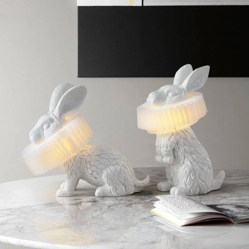 Modern Cartoon Rabbit LED Table Lamp for Kids Bedroom & Study Room Kids’ Room Style : Sitting|Standing|Lying Modern Cartoon Rabbit LED Table Lamp for Kids Bedroom & Study Room Kids' Room