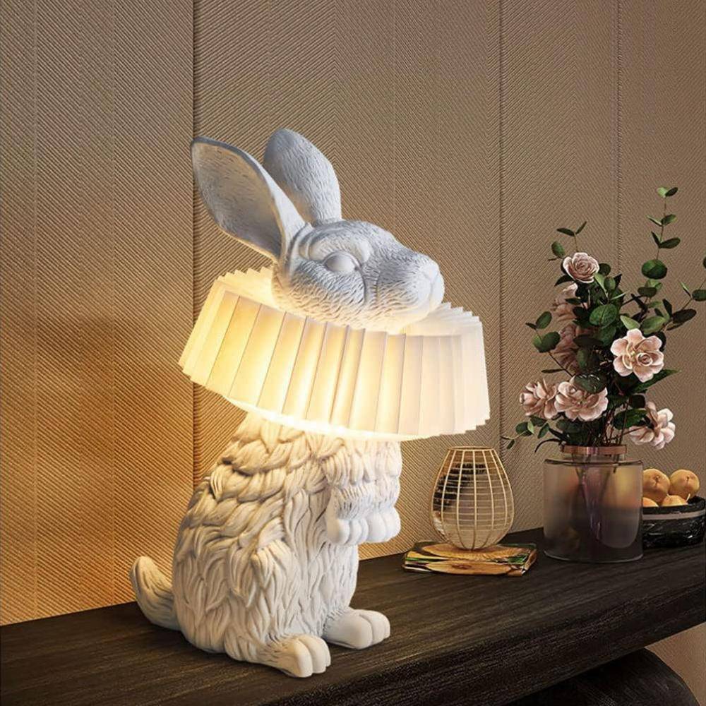 Modern Cartoon Rabbit LED Table Lamp for Kids Bedroom & Study Room Kids’ Room Style : Sitting|Standing|Lying Modern Cartoon Rabbit LED Table Lamp for Kids Bedroom & Study Room Kids' Room