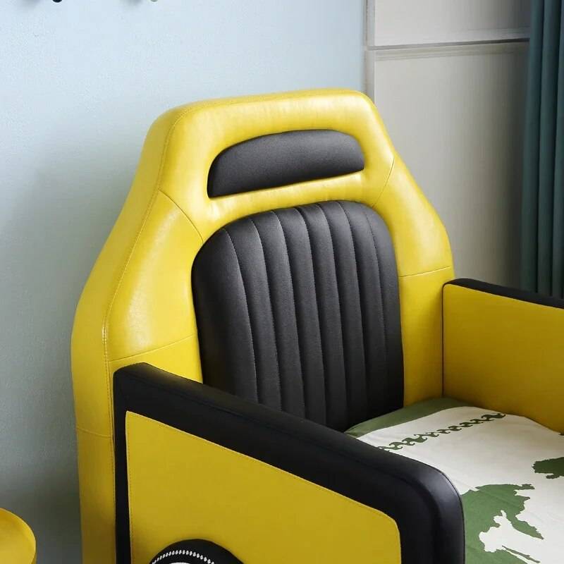 Modern Children’s Bed with Safety Guardrail – Cartoon Design Single Bed for Kids Kids’ Room Length : 0.95m |0.75m|1.05m |1.25m Modern Children's Bed with Safety Guardrail - Cartoon Design Single Bed for Kids Kids' Room