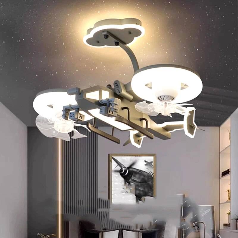 Modern LED Ceiling Fan with Remote Control – Bladeless Design for Kids’ Bedrooms Kids’ Room Wattage : 61-70W Modern LED Ceiling Fan with Remote Control - Bladeless Design for Kids' Bedrooms Kids' Room