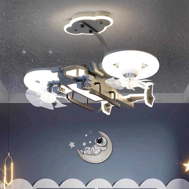 Modern LED Ceiling Fan with Remote Control – Bladeless Design for Kids’ Bedrooms Kids’ Room Wattage : 61-70W Modern LED Ceiling Fan with Remote Control - Bladeless Design for Kids' Bedrooms Kids' Room