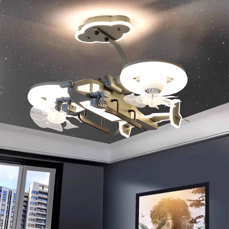 Modern LED Ceiling Fan with Remote Control – Bladeless Design for Kids’ Bedrooms Kids’ Room Wattage : 61-70W Modern LED Ceiling Fan with Remote Control - Bladeless Design for Kids' Bedrooms Kids' Room