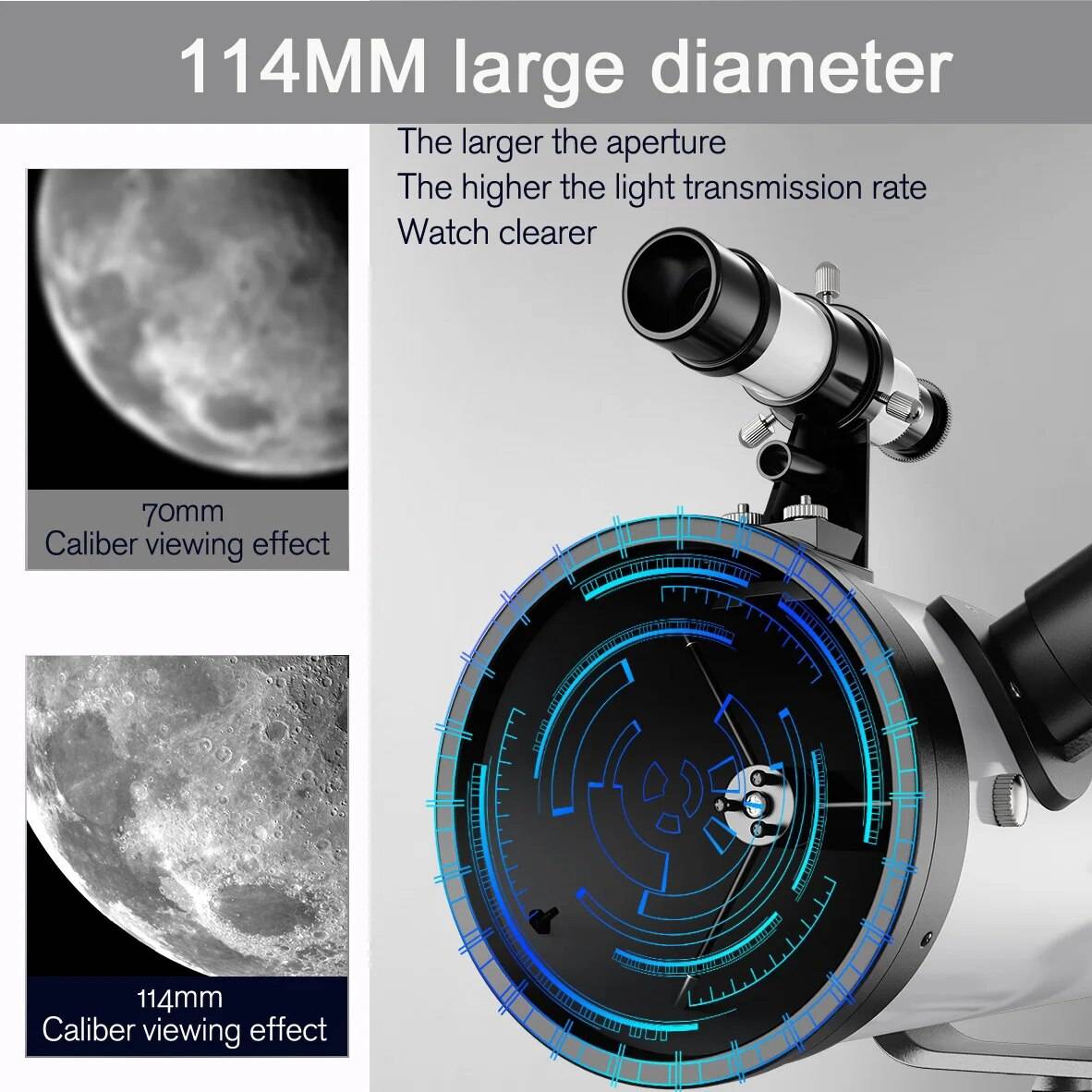 Professional Astronomical Telescope 875X HD Monocular with Moon & Sun Filter for Stargazing and Bird Watching STEM & Learning Professional Astronomical Telescope 875X HD Monocular with Moon & Sun Filter for Stargazing and Bird Watching STEM & Learning