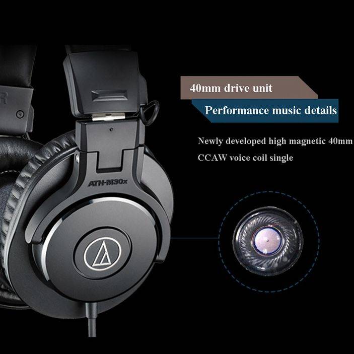 Professional Monitor Headphones – ATH-M30x Dynamic Over-ear HiFi Foldable Earphones Teens’ Must-Haves Professional Monitor Headphones - ATH-M30x Dynamic Over-ear HiFi Foldable Earphones Teens' Must-Haves