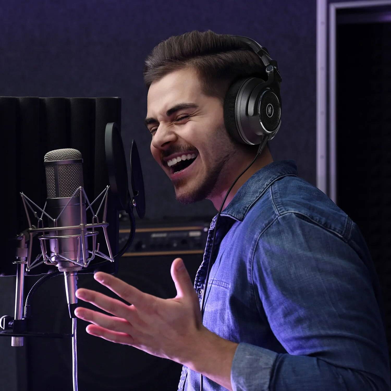 Professional Studio Open-Back Headphones – Hi-Res Audio, 250Ω Over Ear Audiophile Wired Headset Teens’ Must-Haves Color : Black Professional Studio Open-Back Headphones - Hi-Res Audio, 250Ω Over Ear Audiophile Wired Headset Teens' Must-Haves