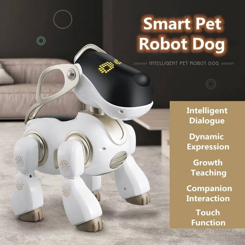 Smart Interactive Robot Dog: Your Child’s Talking, Singing, and Learning Companion Activity & Entertainment Color : White Smart Interactive Robot Dog: Your Child's Talking, Singing, and Learning Companion Activity & Entertainment