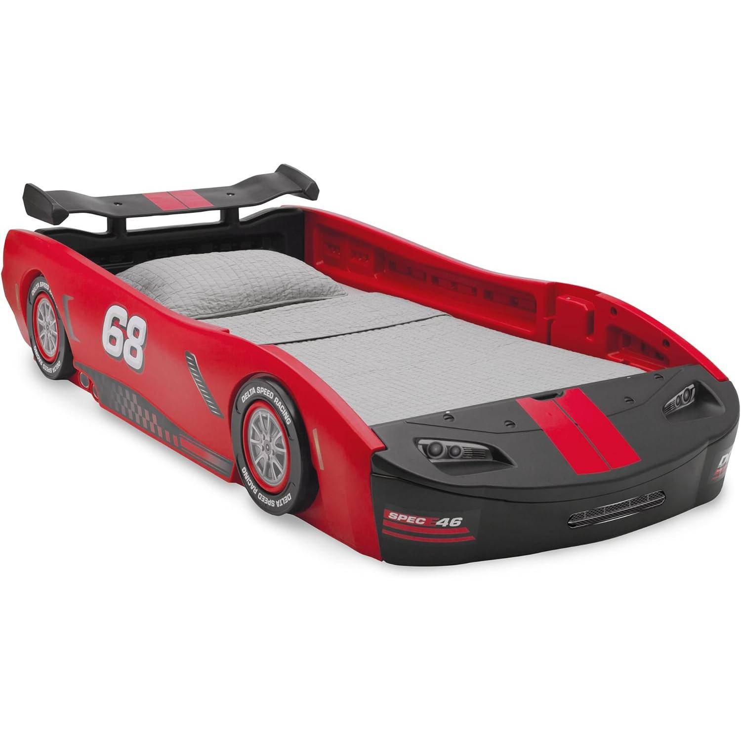 Turbo Race Car Twin Bed for Kids – Dreamy Nights in Speedy Delight Kids’ Room Color : Red|Blue|Black|Pink Turbo Race Car Twin Bed for Kids - Dreamy Nights in Speedy Delight Kids' Room