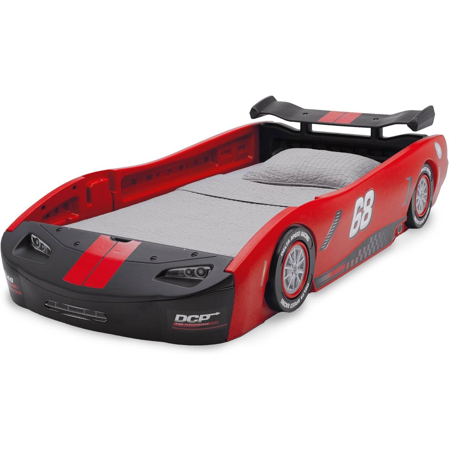 Turbo Race Car Twin Bed for Kids – Dreamy Nights in Speedy Delight Kids’ Room Color : Red|Blue|Black|Pink Turbo Race Car Twin Bed for Kids - Dreamy Nights in Speedy Delight Kids' Room