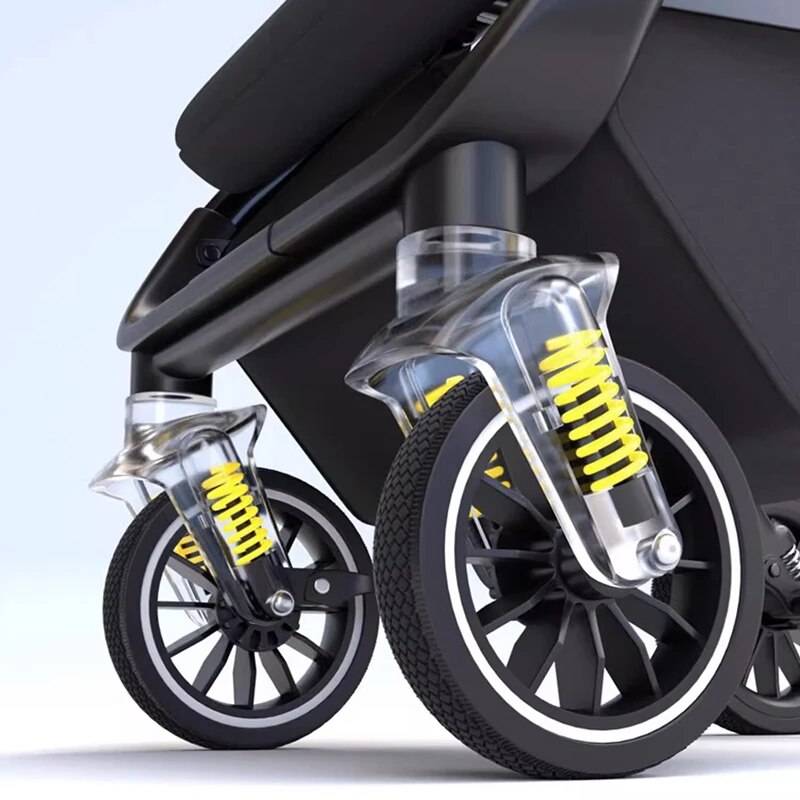 UltraLight High Landscape Two-Way Baby Stroller Baby Travel Gear Color : Gray|Galaxy|Black|Pink|Flower Pattern|Tropical Pattern UltraLight High Landscape Two-Way Baby Stroller Baby Travel Gear