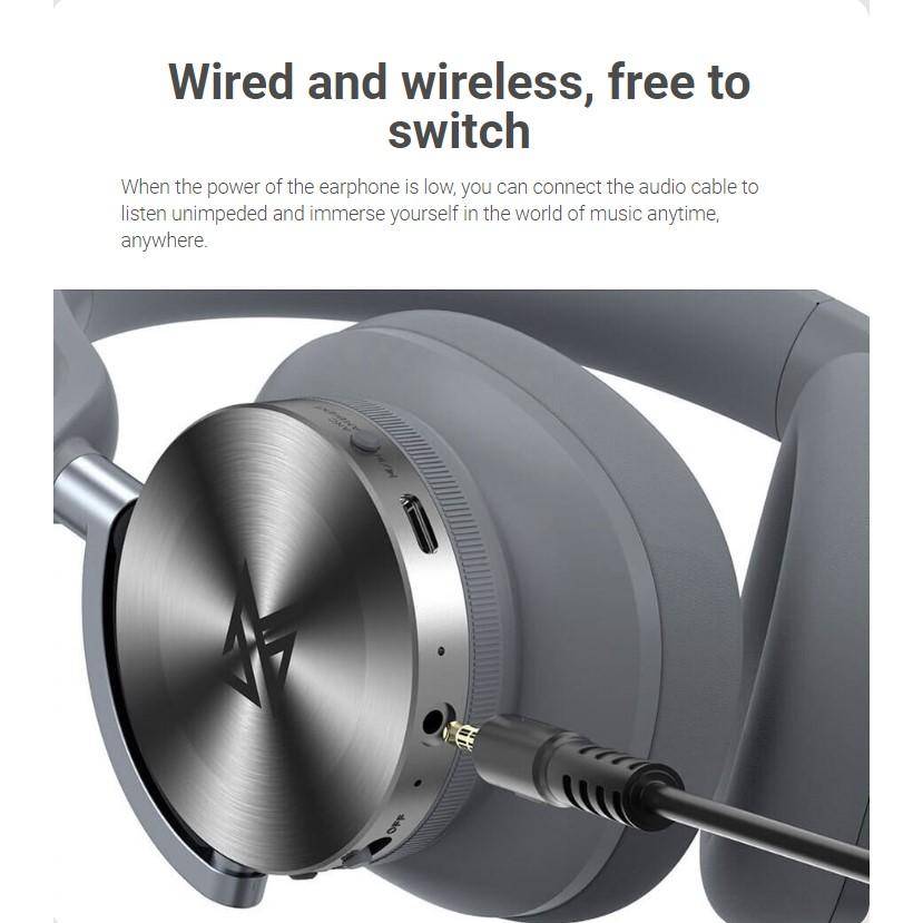 Wireless Bluetooth 5.0 Over-Ear Headphones with Hi-Res Sound, Active Noise Cancelling & Multi-Mode Support Teens’ Must-Haves Color : Black|Gray Wireless Bluetooth 5.0 Over-Ear Headphones with Hi-Res Sound, Active Noise Cancelling & Multi-Mode Support Teens' Must-Haves